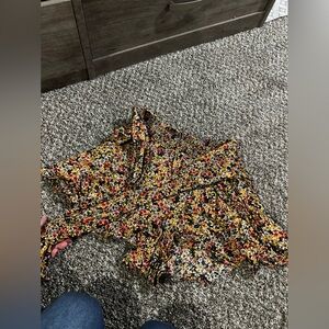 Patrons of Peace floral flowing shorts